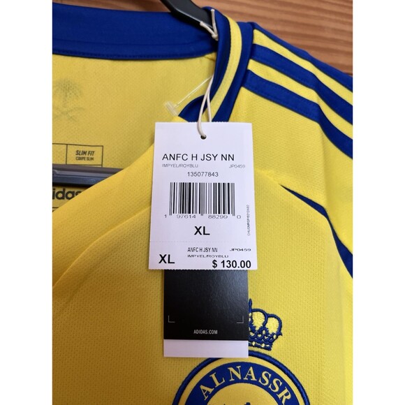 Adidas Al Nassr Cristiano Ronaldo #7 Home Jersey 24/25 Men's Size XL JP0459 - Picture 3 of 11